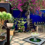 Moroccan-style courtyard